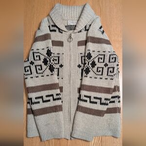 Pendleton Original Westerley wool cardigan sweater "The Dude" Size Medium